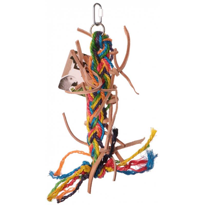 Back Zoo Nature Sisal og læder snor 39 cm.
