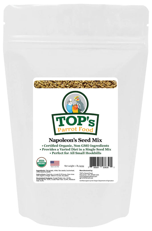 TOP's Parrot Food (Papegøjefoder) Napoleon Seed Mix Small Parrots 453 gram