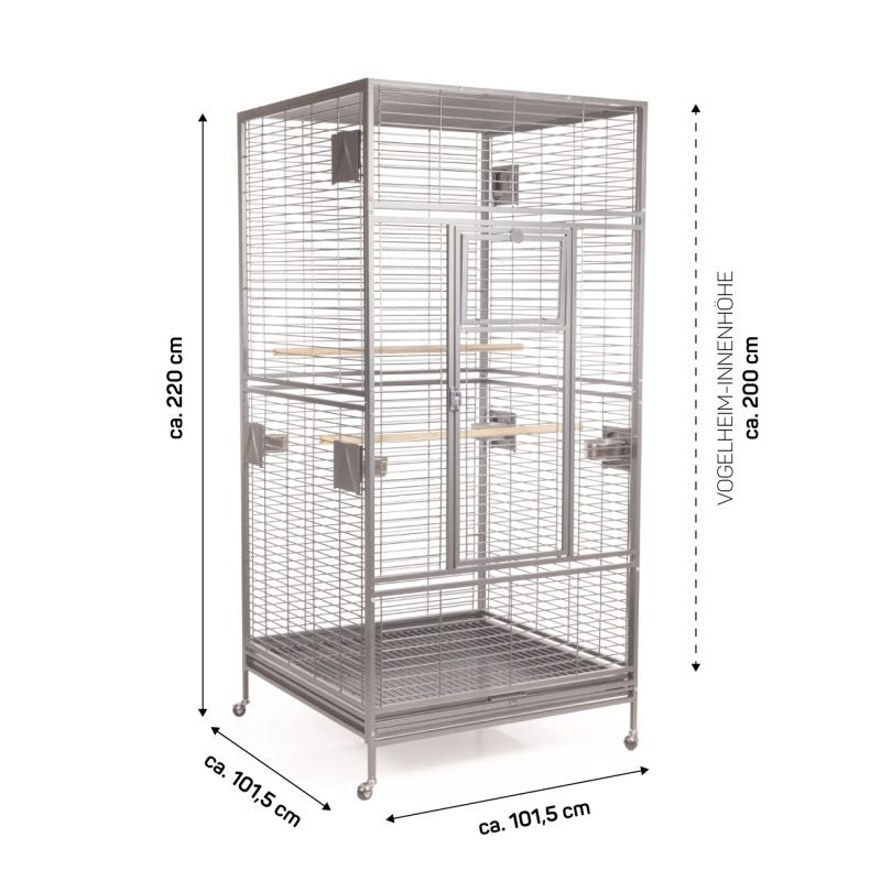 Montana | Arkansas Nova I platinium | ca. 101,5 x 101,5 x 220 cm - Bestillingsvare - Vi anbefaler afhentning hvis muligt, da dette produkt skal leveres med fragtmand (Pallefragt)