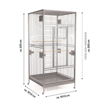 Montana | Arkansas Nova I platinium | ca. 101,5 x 101,5 x 220 cm - Bestillingsvare - Vi anbefaler afhentning hvis muligt, da dette produkt skal leveres med fragtmand (Pallefragt)