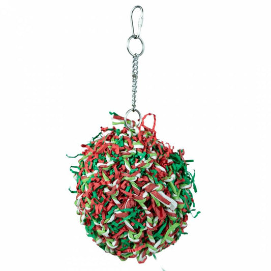 PETLALA CHRISTMAS SHREDDER BALL PARAKIT (Fås også til Papegøje)