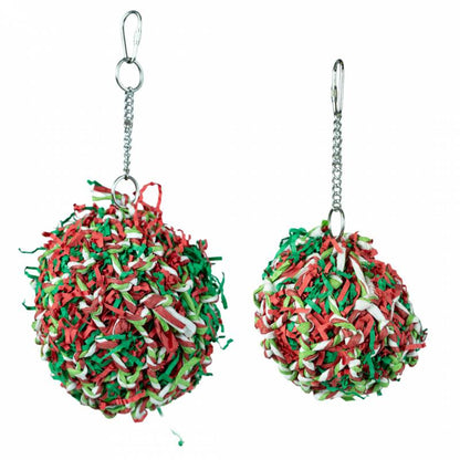 PETLALA CHRISTMAS SHREDDER BALL PAPEGØJE (Fås også til parakit)