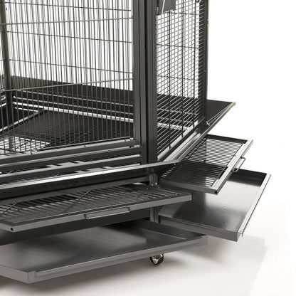 Montana | Corner Cage Denver II - Antique from Montana Cages - Bestillingsvare - Vi anbefaler afhentning hvis muligt, da dette produkt skal leveres med fragtmand (Pallefragt)